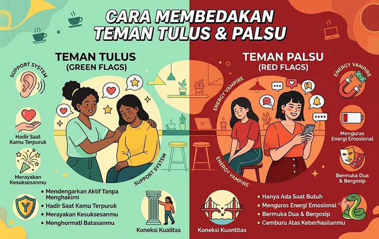 Cara Membedakan Teman Tulus dan Palsu Biar Gak Terjebak Toxic Friendship