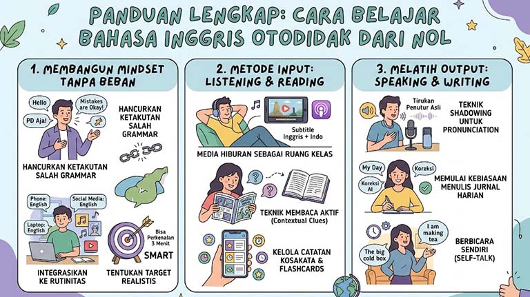 Panduan Cara Belajar Bahasa Inggris Otodidak Dari Nol