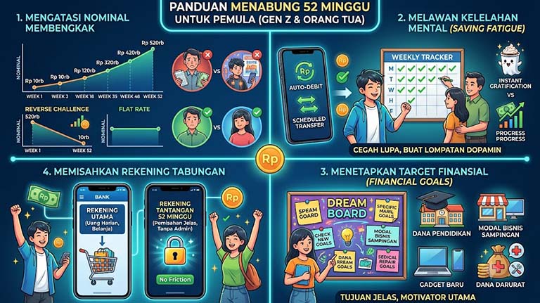 Tantangan Menabung 52 Minggu untuk Pemula