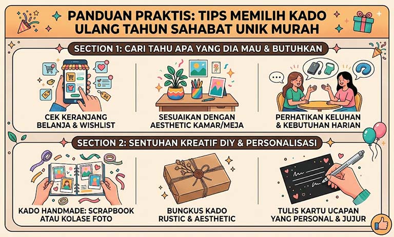 Rekomendasi Kado Ultah Estetik & Murah untuk Sahabat Gen Z